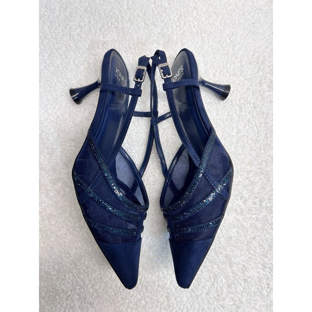 Jones New York Lindala Slingback Kitten Heel Evening Pumps Women's US 7.5 - Picture 4 of 9